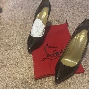 Christian Louboutin Black Patent Leather Heels